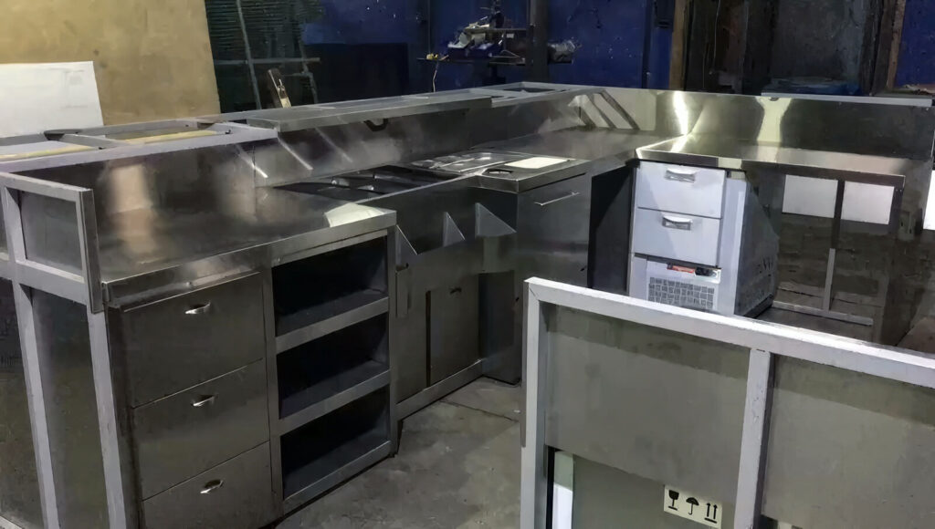 Предварительная сборка барного нейтрального оборудования