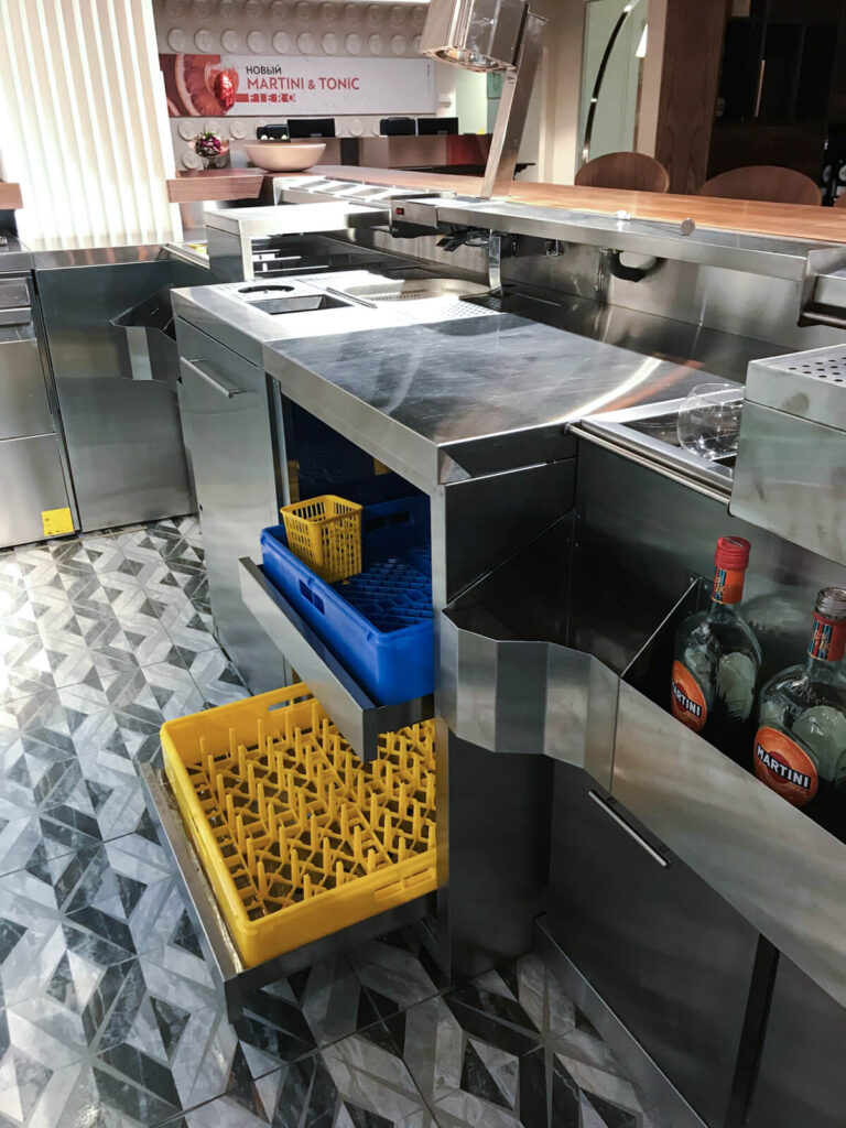 Барное оборудование в учебном классе «Bacardi»