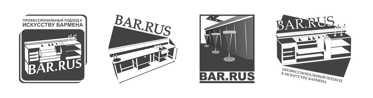 Первоначальные наброски логотипа «БАР-РУС»